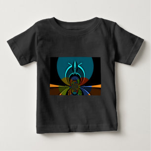 Farbiges Design des Maasai Shield Baby T-shirt