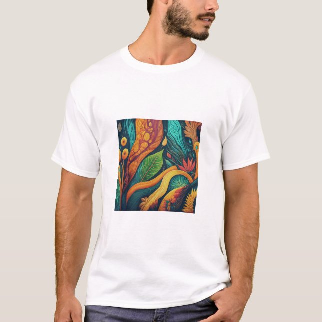 Farbiges Design T-Shirt (Vorderseite)