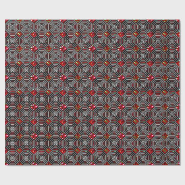 Farbiges digitales 3D-Designmatte-Umschlagpapier - Geschenkpapier (Flach)