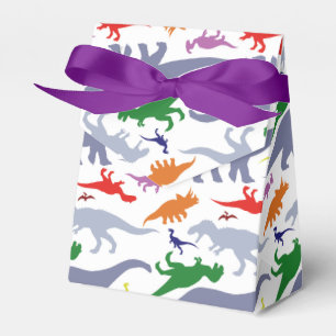 Farbiges Dinosaurier-Muster (Licht) Geschenkschachtel