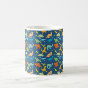Farbiges Dinosaurier-Muster Tasse