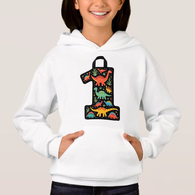 Farbiges Dinosaurier Shirt Design (Vorderseite)