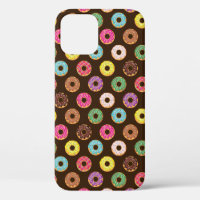 Farbiges Donut Muster in Schokolade