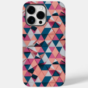 Farbiges Dreieck Muster - Modernes Retro Case-Mate iPhone 14 Pro Max Hülle