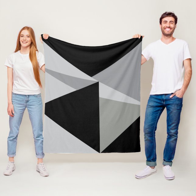 Farbiges Dreiecke-Muster Fleecedecke (Beispiel)