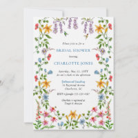 Farbiges Englisch Garden Blumengebirge Brautparty