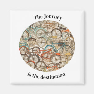 Farbiges Fahrradmuster individuell anpassbar Magnet