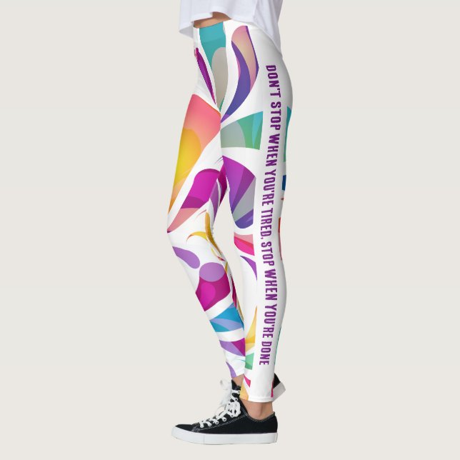 Farbiges Fallmuster | Motivationsangebot aktiv Leggings (Links)