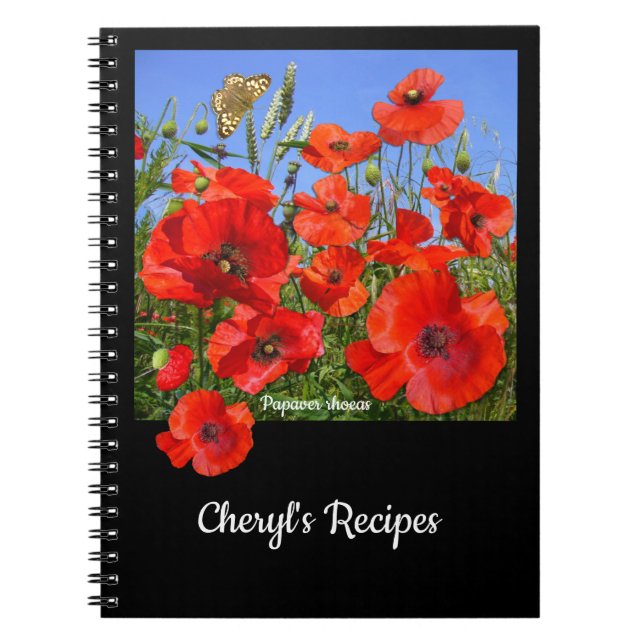 Farbiges Feld mit benutzerdefiniertem Text Notizblock (Vorderseite)