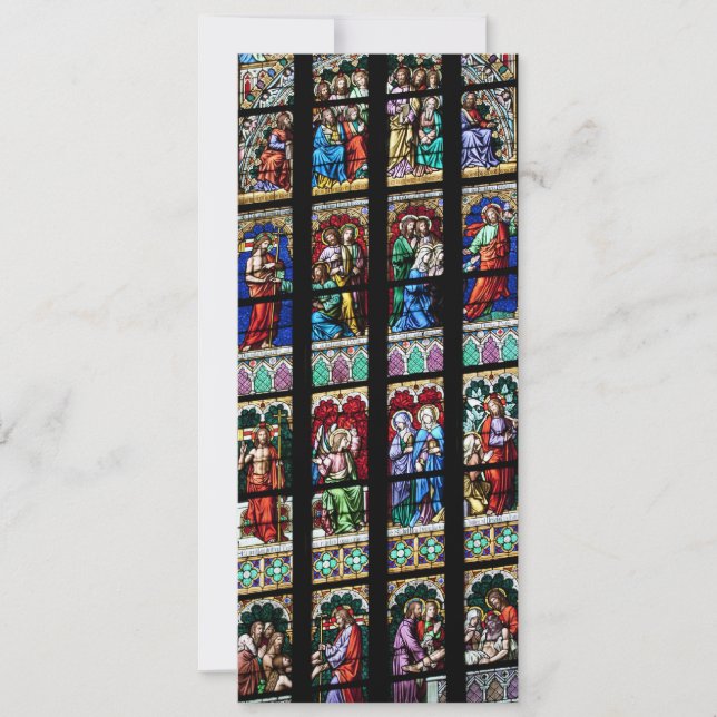 Farbiges Fenster aus festem Glas (Vorderseite)