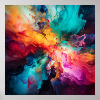 farbiges Feuer Poster