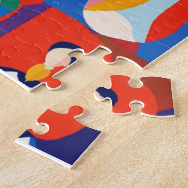 Farbiges Flachdesign, matisstyle, anderes Peo Puzzle (Seite)