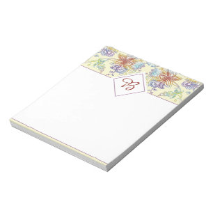 Farbiges florales Paisley-Notizbuch Notizblock
