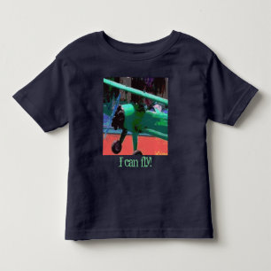 Farbiges Flugzeug Kleinkind T-shirt
