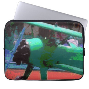 Farbiges Flugzeug Laptopschutzhülle