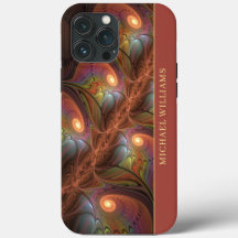 Farbiges fluoreszierendes Abstraktes trippy-Brown-