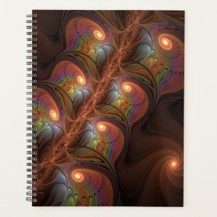 Farbiges fluoreszierendes Abstraktes trippy-Brown- Planer