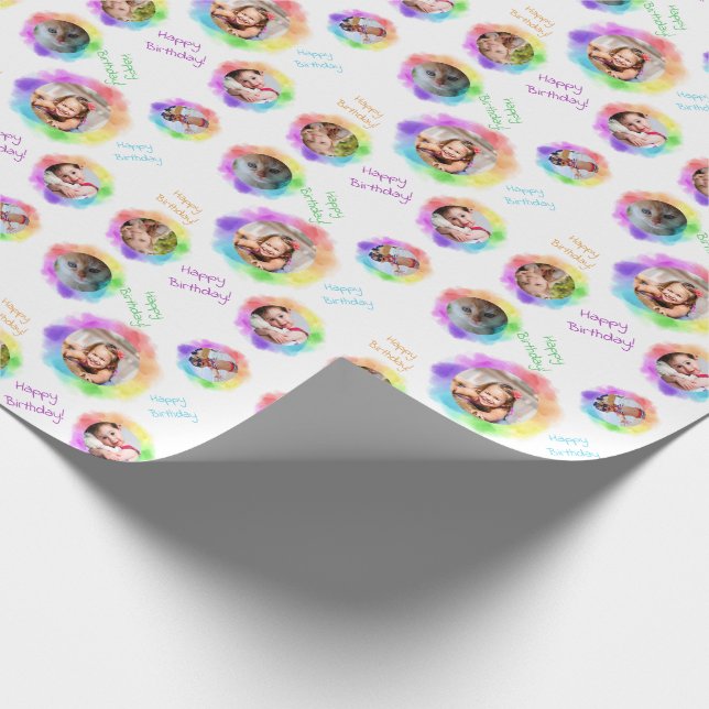 Farbiges Foto von HAMbWG Geschenkpapier (Ecke)