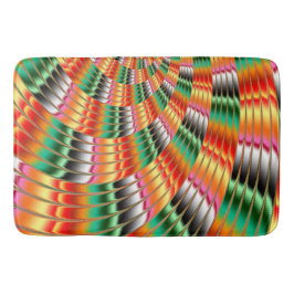 Farbiges Fraktal Design Badematte