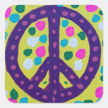 Farbiges Friedenszeichen