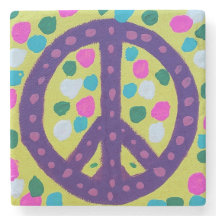 Farbiges Friedenszeichen