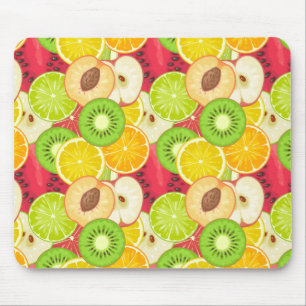 Farbiges Fruchtmuster Mousepad