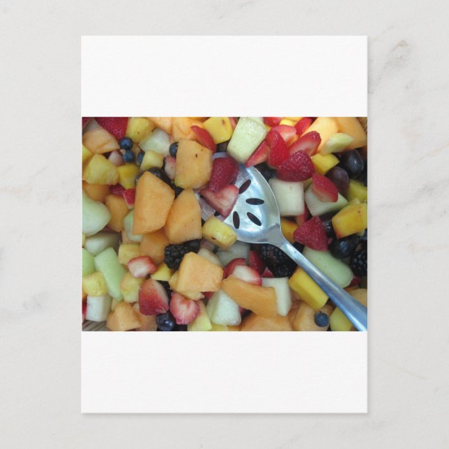 Farbiges Fruchtsortiment Postkarte (Vorderseite)