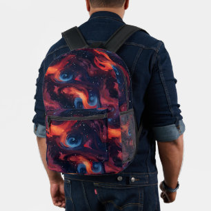 Farbiges Galaxiemuster Bedruckter Rucksack