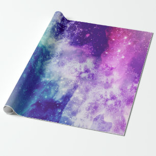 Farbiges Galaxy Wrapping Paper Geschenkpapier