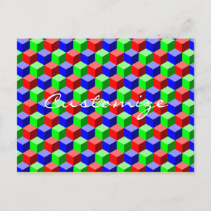 Farbiges Gebäude blockiert Thunder_Cove 3-D Postkarte