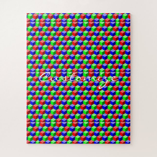 Farbiges Gebäude blockiert Thunder_Cove 3-D Puzzle (Vertikal)