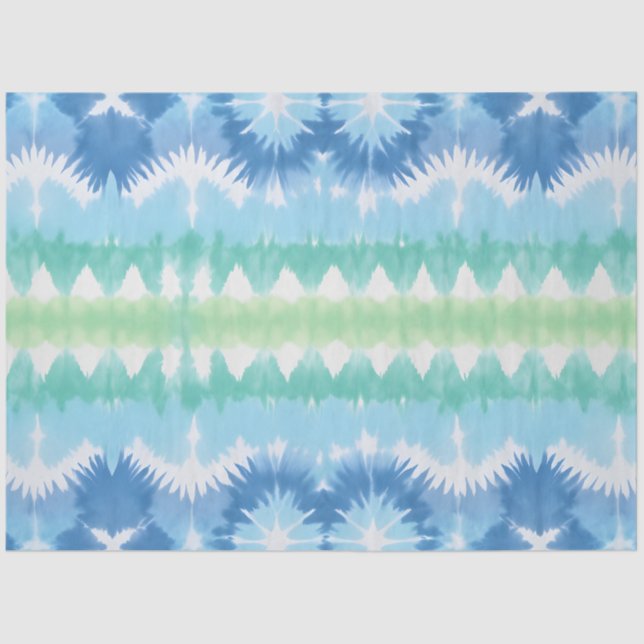 Farbiges Gefärbte Krawatte Art Tissue Paper Seidenpapier (Vorderseite)