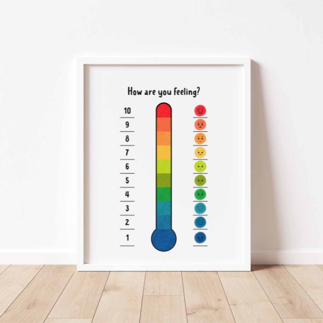 Farbiges Gefühl Thermometer-Poster Poster (Von Creator hochgeladen)