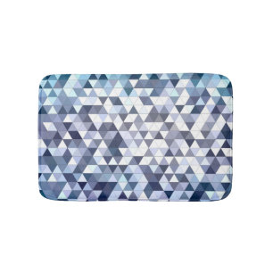 Farbiges geometrisch dreieckiges Mosaik: abstrakte Badematte