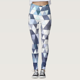 Farbiges geometrisch dreieckiges Mosaik: abstrakte Leggings