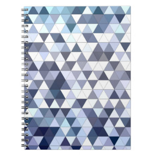 Farbiges geometrisch dreieckiges Mosaik: abstrakte Notizblock