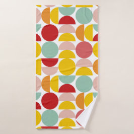Farbiges geometrisches Abstraktes Bauhaus Badehandtuch