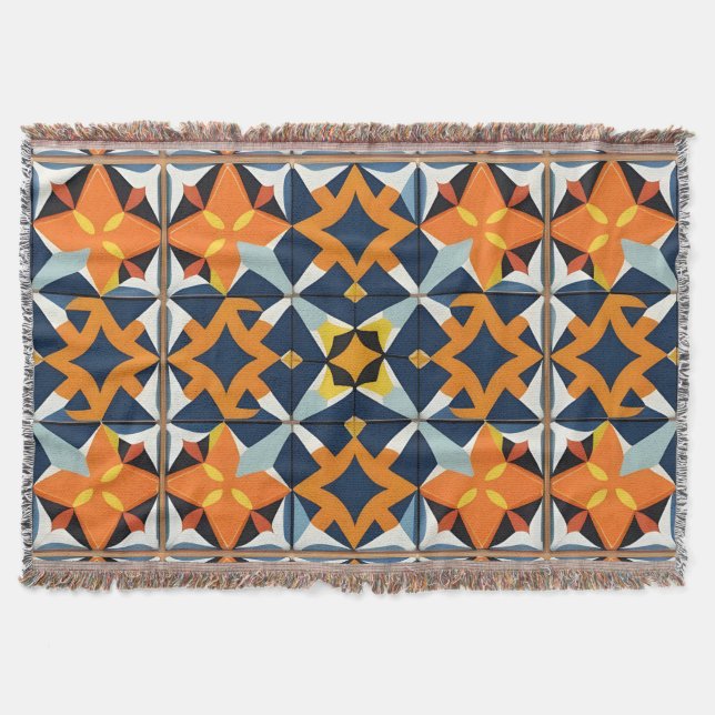 Farbiges geometrisches abstraktes Design Decke (Vorderseite)