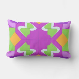 Farbiges geometrisches abstraktes Design Lendenkissen
