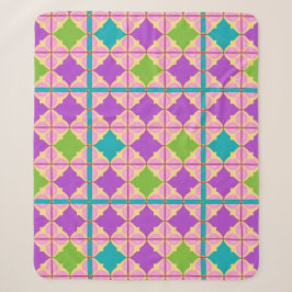 Farbiges geometrisches abstraktes Design Sherpadecke