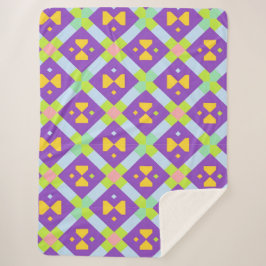 Farbiges geometrisches abstraktes Design Sherpadecke