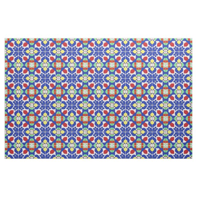 Farbiges geometrisches Inspiriertes Muster Stoff (Fat Quarter (45,7 x 55,9 cm))