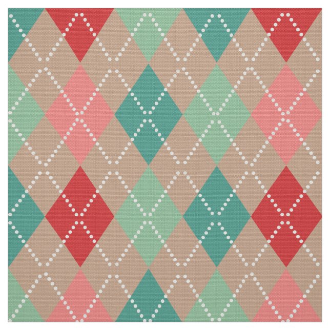 Farbiges geometrisches Muster 3 Stoff (Muster)
