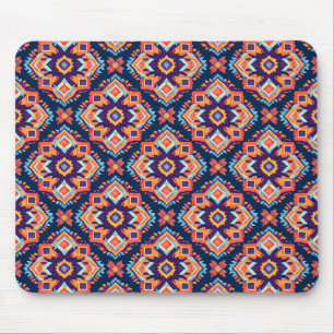 Farbiges geometrisches Muster der Aztec Mousepad