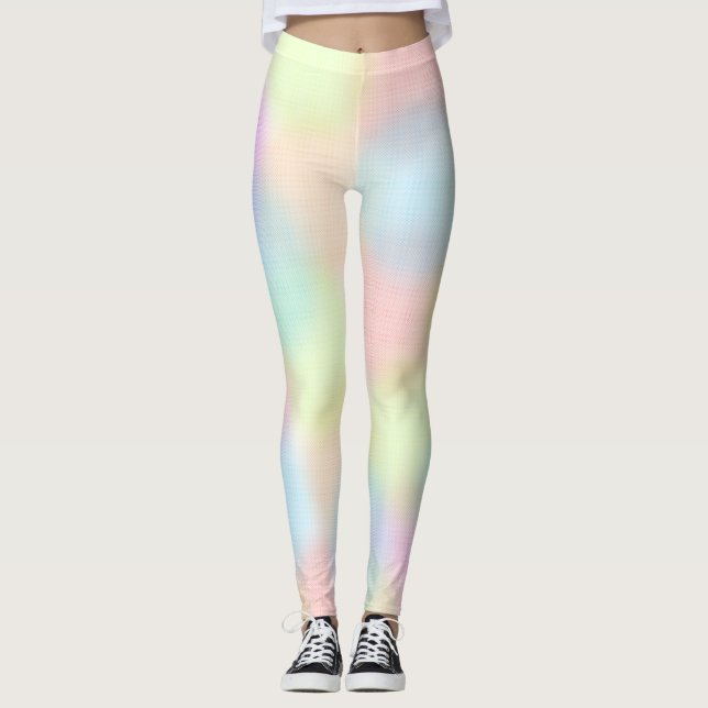 Farbiges geometrisches Muster des Regenbogens Leggings (Vorderseite)