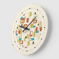 Farbiges geometrisches Muster des Retro Mitte des 