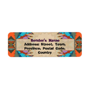 Farbiges geometrisches Muster des südlichen Wester