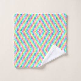 Farbiges geometrisches Muster Handtuch-Set Badhandtuch Set