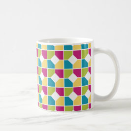 Farbiges geometrisches Muster Kaffeetasse