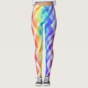 Farbiges geometrisches Muster Leggings